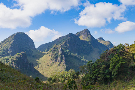 泰国香岛山区景观。