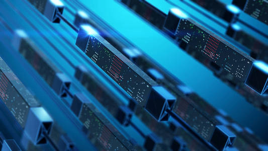 虚拟空间中的数据传输.技术抽象背景概念.照片