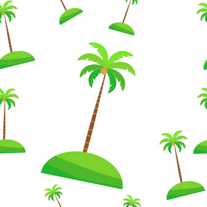 包装树叶图案。 无缝载体热带椰子植物。 白色背景中孤立的自然背景
