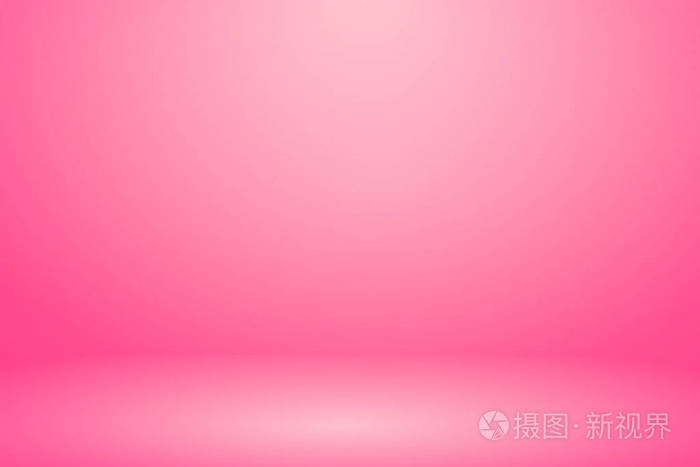 软粉色墙横幅和工作室背景