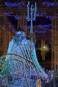 Artista, Christmas Lights Show in Salerno, December 18,2018.