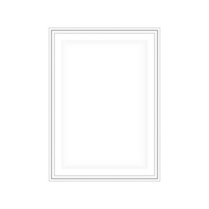 真实的相框隔离在白色背景上. 非常适合你的演讲. 矢量插图照片