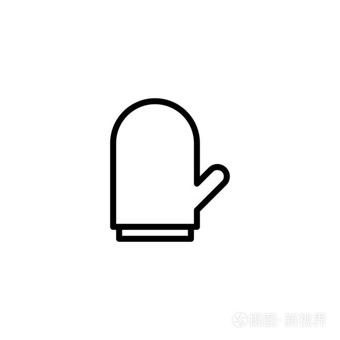 烤箱手套图标矢量插图插画-正版商用图片16jue6-摄图新视界
