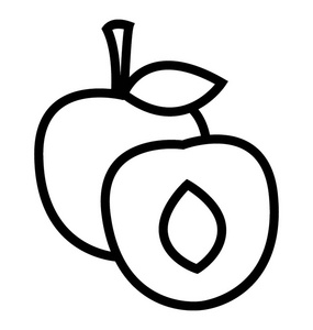 健康食品苹果水果图标