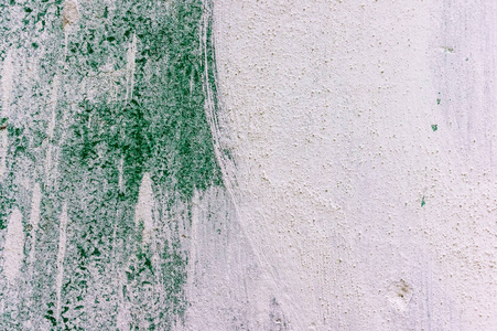 白色和绿色的墙壁纹理。 经典的设计背景。