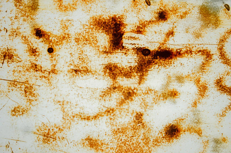 旧金属墙纹理背景与划痕和裂缝照片