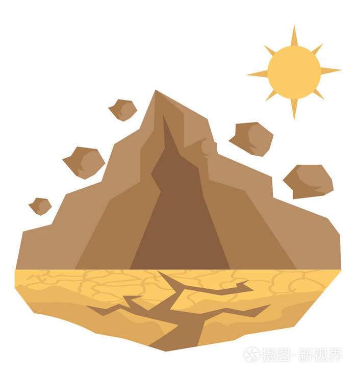 滑坡平面图标设计