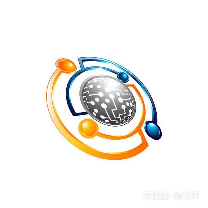 卫星标志. 宇宙标志. 星球最好的标志. 行星概念标志. 行星网络标志.