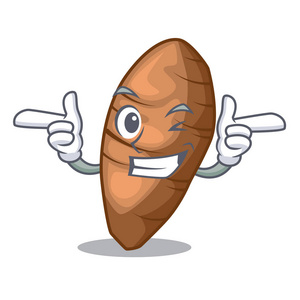 把芋头放在字板板木矢量插图照片