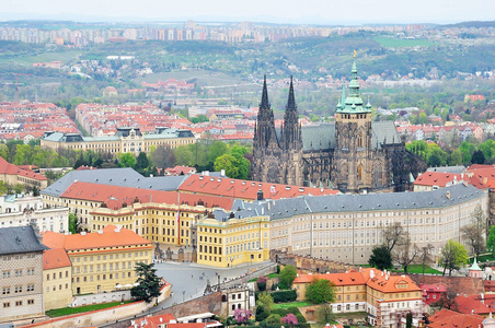 s Cathedral and Prague Castle. Prague, Czech Republic