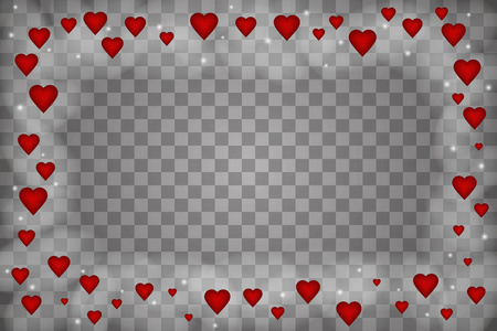 s day. Illustration of  love. Hearts on abstract love background