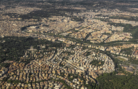 罗马城的空中图片