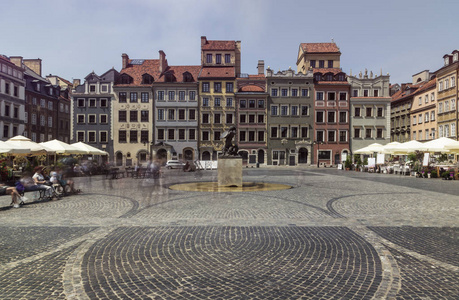 s old town market. Long exposure photo