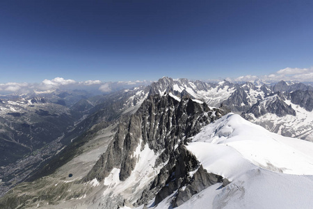 Aiguille Du Midi in Chamonix, France.