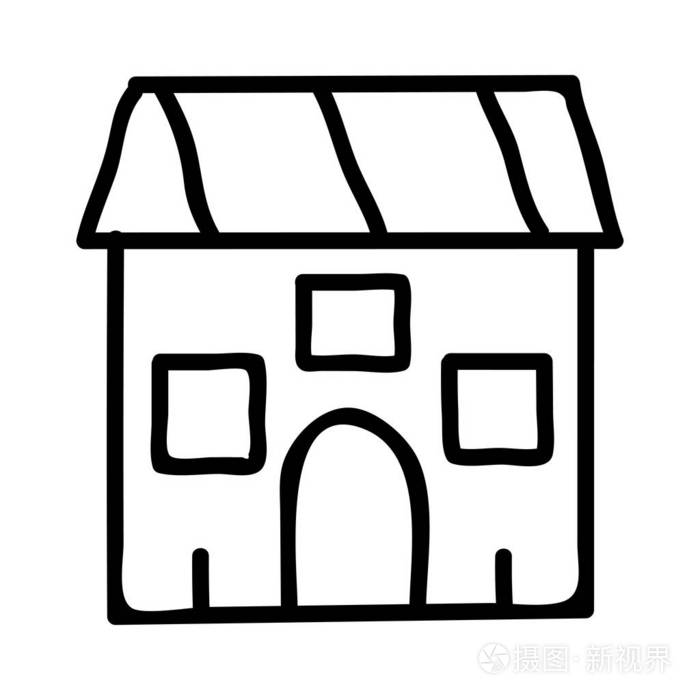 房屋住宅建筑矢量图