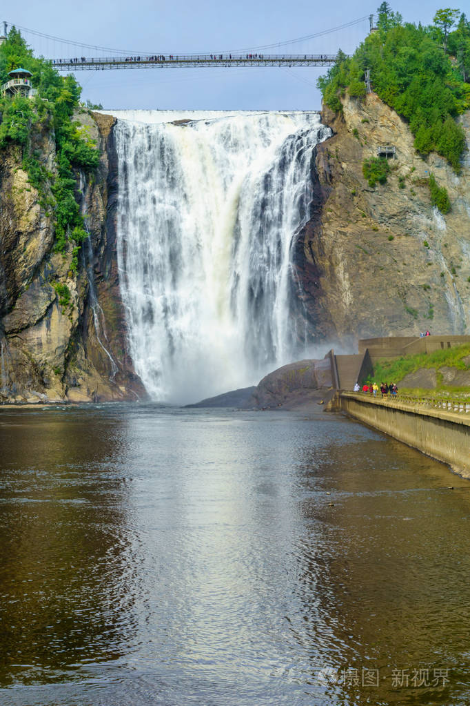 加拿大魁北克蒙莫因西瀑布景观
