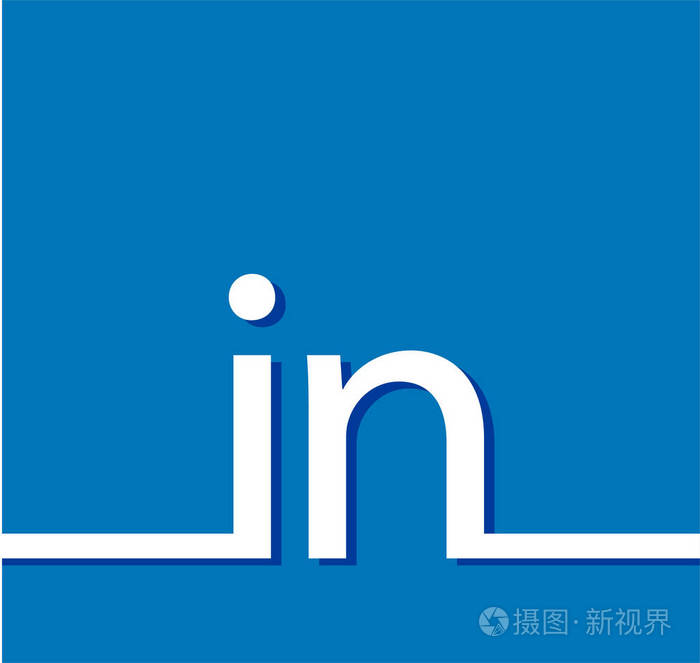 蓝色矢量背景linkedin蓝色矢量图标链接蓝色矢量横幅链接