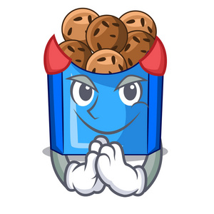 魔鬼油炸沙拉酱在字符盘矢量插图插画