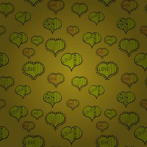 s Day card seamless background pattern heart.