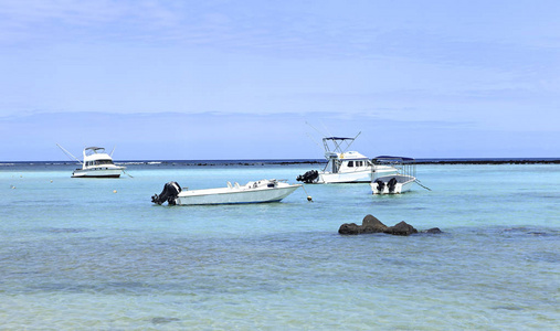 毛里求斯岛的渔民船