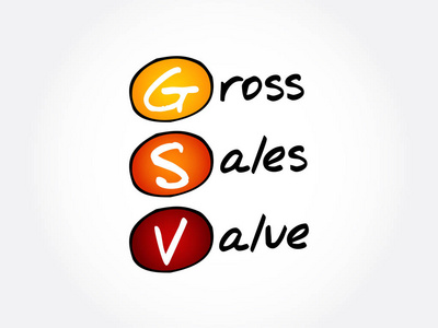 GSV总销售额缩写业务概念背景