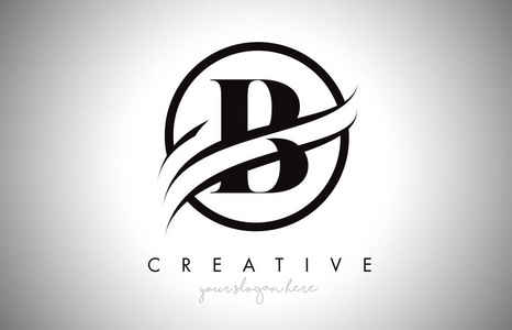 创意b设计矢量插图.照片