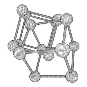 线框网格分子