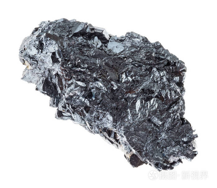 白色背景下从地质采集原始结晶赤铁矿 矿 铁矿石 在白色背景上照片 正版商用图片16o8f4 摄图新视界