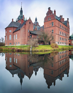 丹麦瓦洛中世纪城堡。