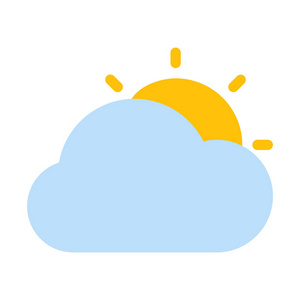 局部图局部阴天白天图标简单矢量图照片