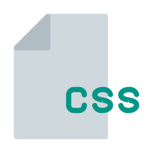 CSS文件类型图标简单矢量图