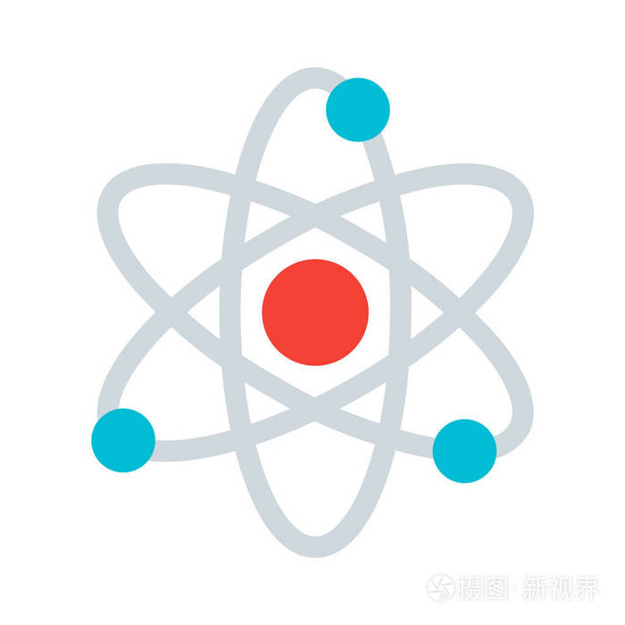 原子和原子核图标简单矢量图插画-正版商用图片16ocmi-摄图新视界