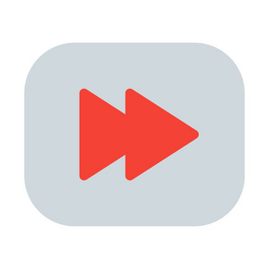 快速前进符号图标简单矢量插图照片