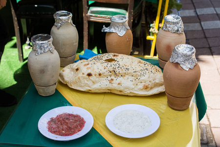 传统土耳其风格的面包面包