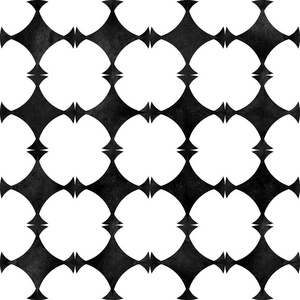 极简主义的黑白抽象几何无缝图案.