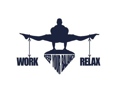 工作和放松平衡