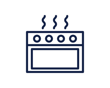 可微波可加热烤箱线条图示矢量烤箱线条图示设计照片