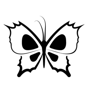 蝴蝶纹身图标的设计