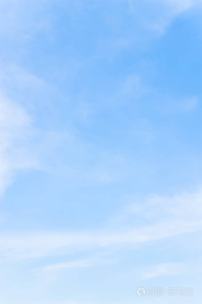 蓝色背景在空中为文本