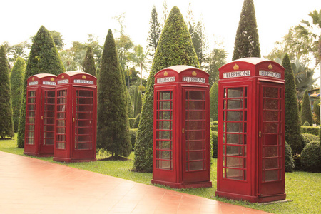 泰国南诺克热带公园芭堤雅装饰英语电话亭