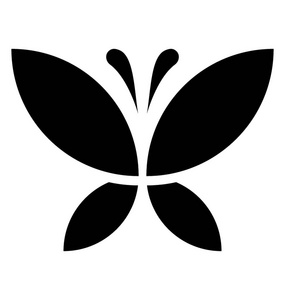 蝴蝶符号图标设计