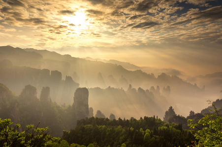 中国张家界阿凡达山