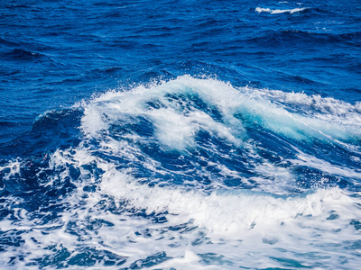 海浪。 印度洋的自然背景。