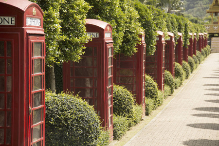 泰国南诺克热带公园芭堤雅装饰英语电话亭