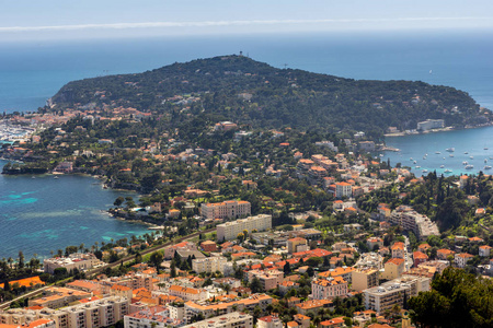 Azur France. View of luxury resort and bay of French riviera  V