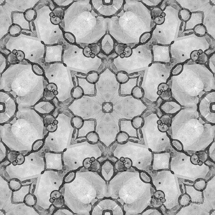 黑白无缝模式艺术生态平衡
