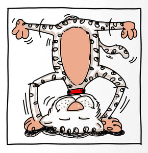 所有男孩,成人和儿童的幽默吉祥物.人性化的猫动物,结合麻烦照片