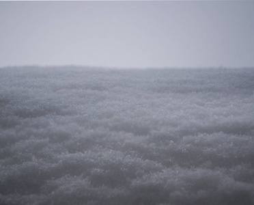 雪的宏观纹理漂移