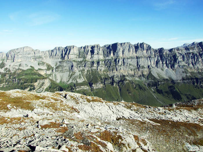 瑞士阿尔普斯州瑞士乌里的细长jegerstock景观