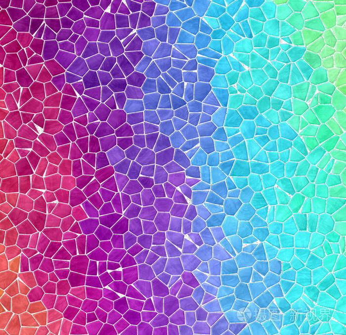 抽象的自然大理石塑料石马赛克瓷砖纹理背景白色浆液霓虹灯全彩色瑞波